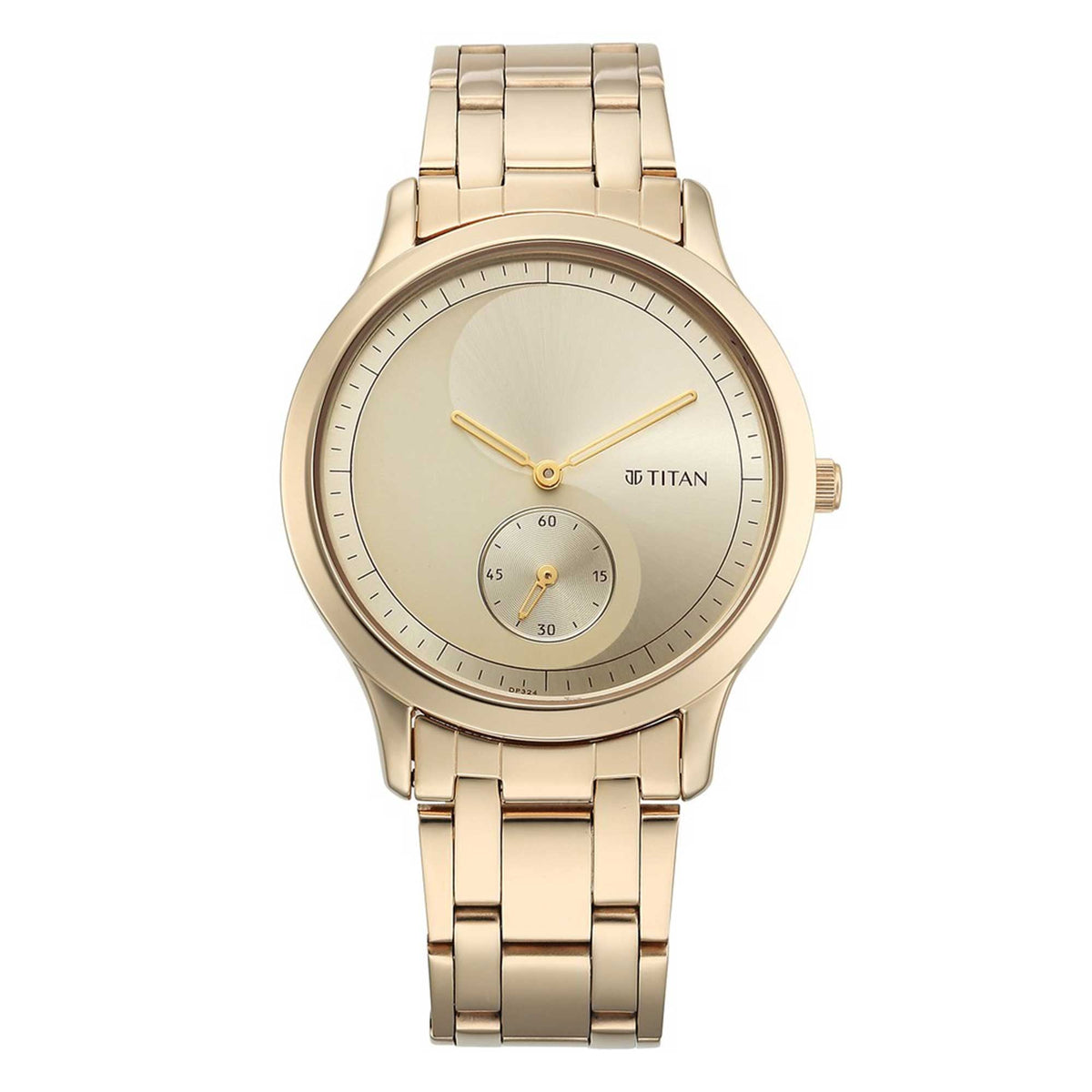 Titan Yin & Yang Light Champange Dial Analog Stainless steel Strap Watch for Men-TITAN-Albatel