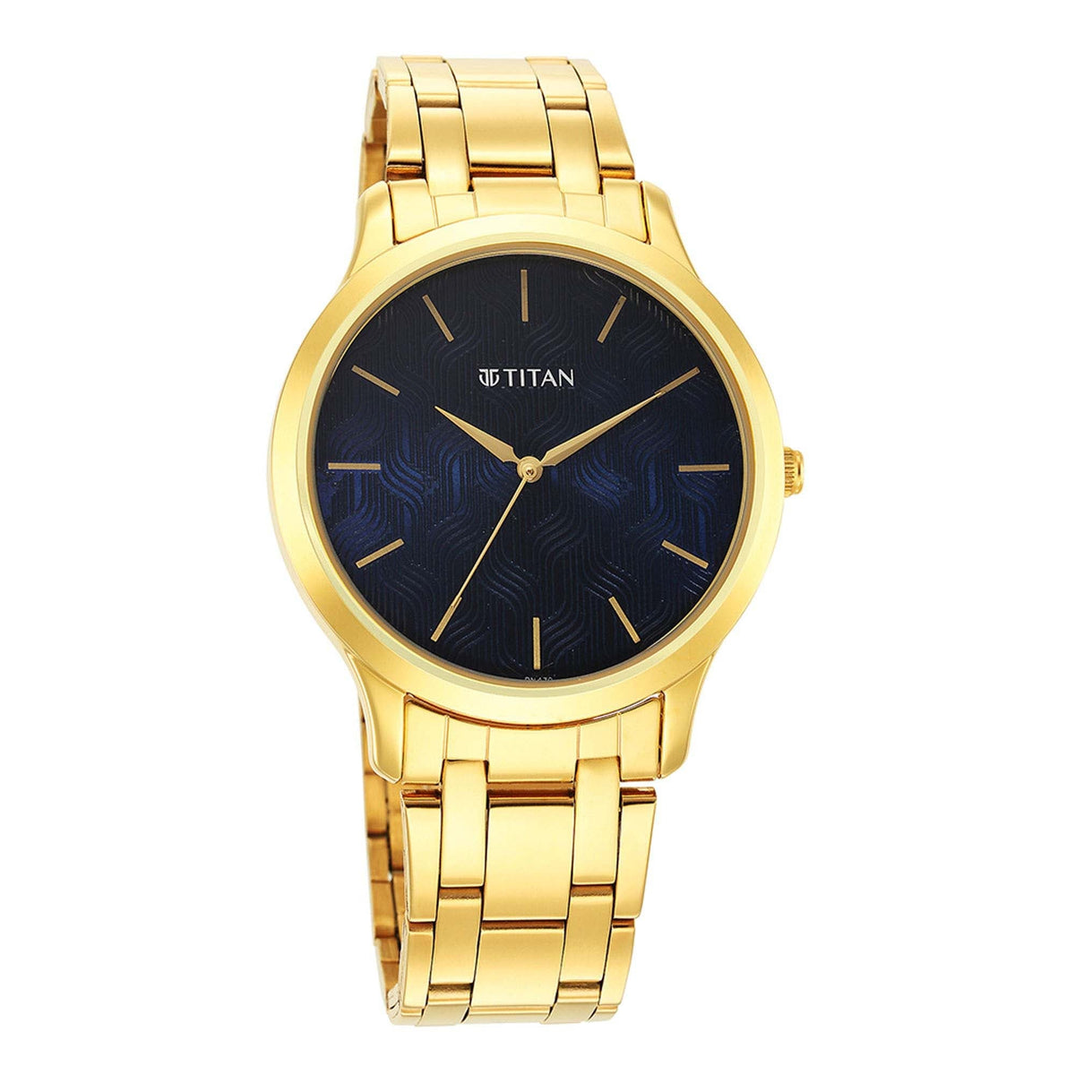 Karishma Radiance Blue Dial Analog Watch for Men-TITAN-Albatel