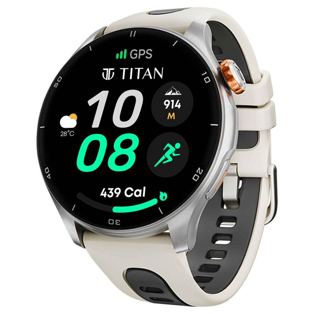 Round+Amoled Titan Smart Watch